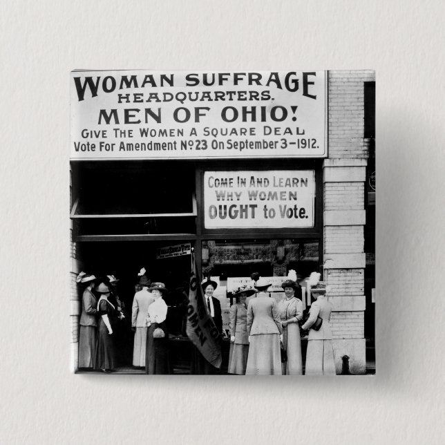 Chapa Cuadrada ¡Hombres de Ohio! : 1912 (Anverso)