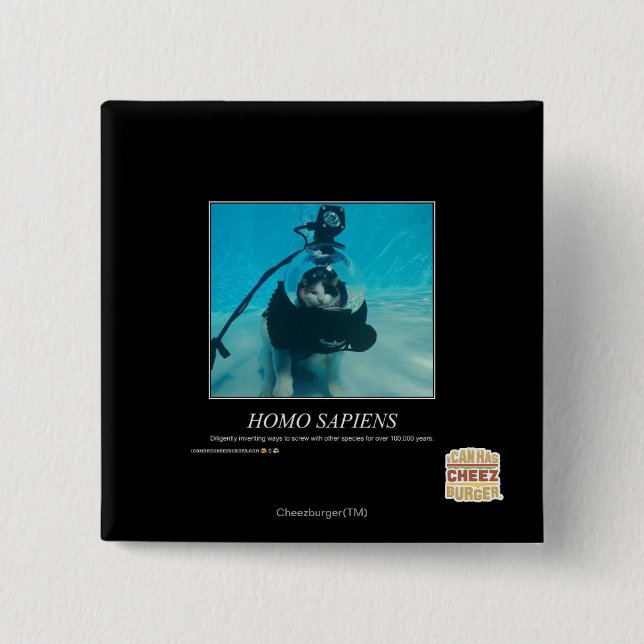 Chapa Cuadrada Homo sapiens (Anverso)