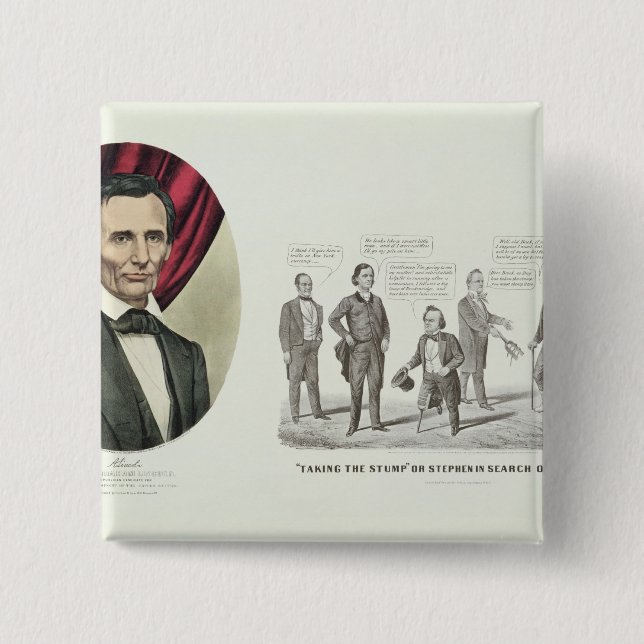 Chapa Cuadrada Hon. Abraham Lincoln (Anverso)