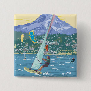 Chapa Cuadrada Hood River, personas que practica surf de ORWind y