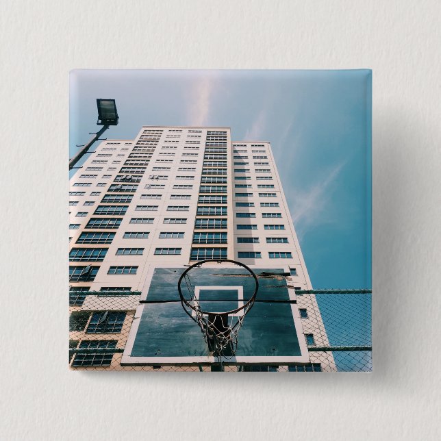 Chapa Cuadrada Hoop de baloncesto de Guay (Anverso)