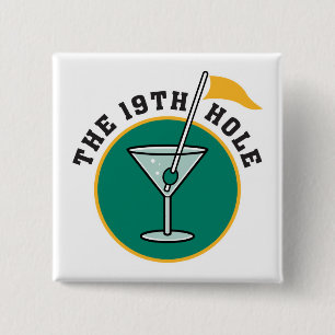 Chapa Cuadrada hora de beber humor en el 19º hoyo de golf