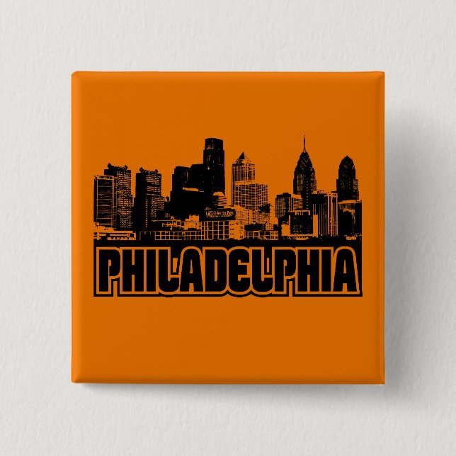 Chapa Cuadrada Horizonte de Philadelphia (Anverso)