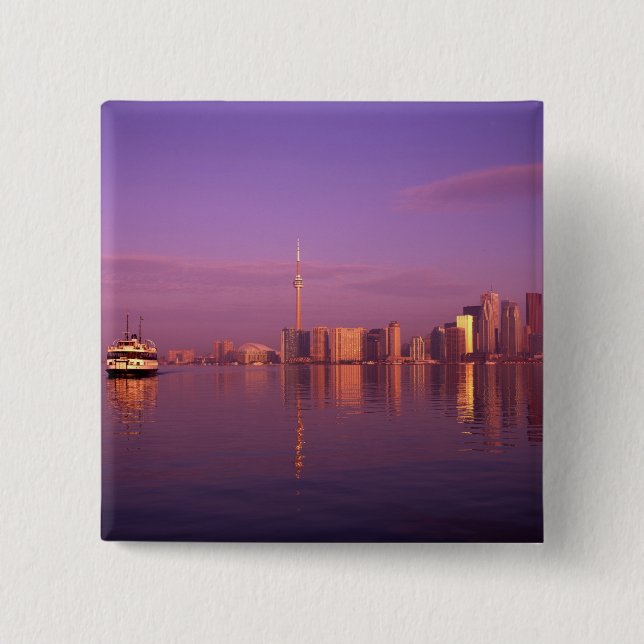 Chapa Cuadrada Horizonte de Toronto, Ontario, Canadá (Anverso)