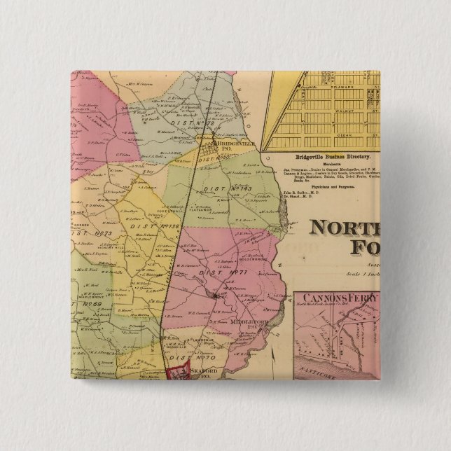 Chapa Cuadrada Horquilla noroeste (Anverso)