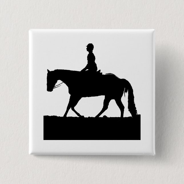 Chapa Cuadrada Horse Silhouette (Anverso)