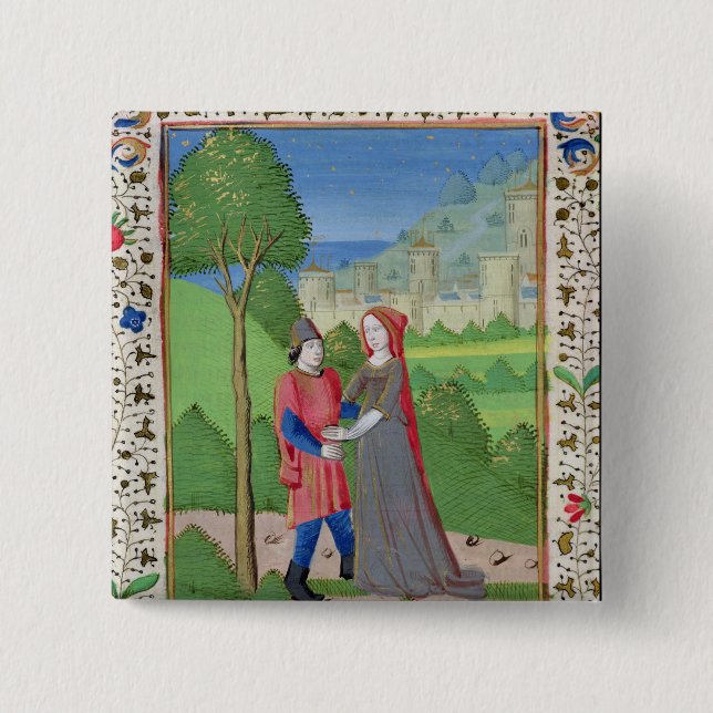 Chapa Cuadrada Hosea y la prostituta, de la biblia (Anverso)