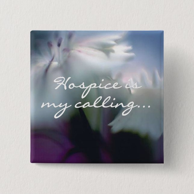 Chapa Cuadrada Hospitalidad es mi llamada (Anverso)