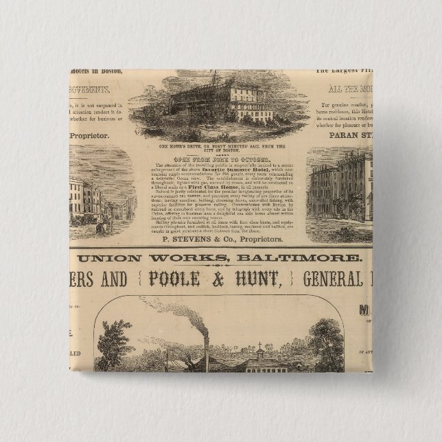 Chapa Cuadrada Hotel en Boston, Nahant House (Anverso)