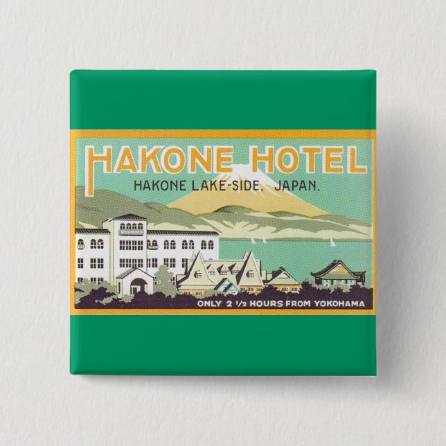 Chapa Cuadrada Hotel Hakone Japón (Anverso)