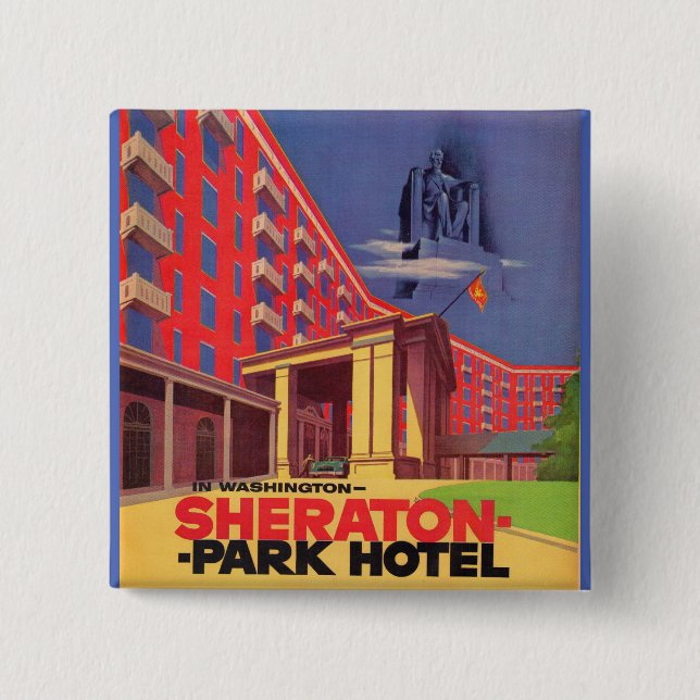 Chapa Cuadrada Hotel Sheraton Park - Washington, DC y (Anverso)