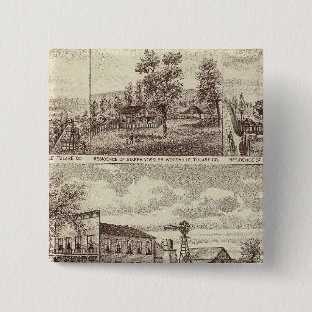 Chapa Cuadrada Hotel Woodville, ranchos (Anverso)