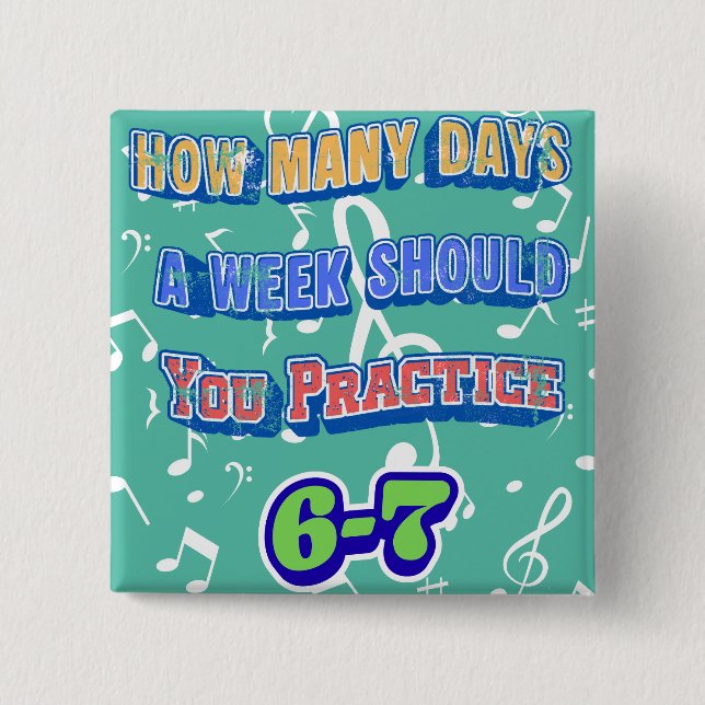 Chapa Cuadrada How Many Days A Week Should You Practice (Anverso)