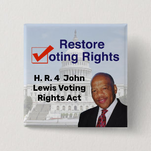 Chapa Cuadrada HR4 Ley de derechos de voto de John Lewis