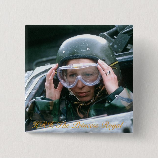 Chapa Cuadrada HRH La Princesa Real 1985 (Anverso)