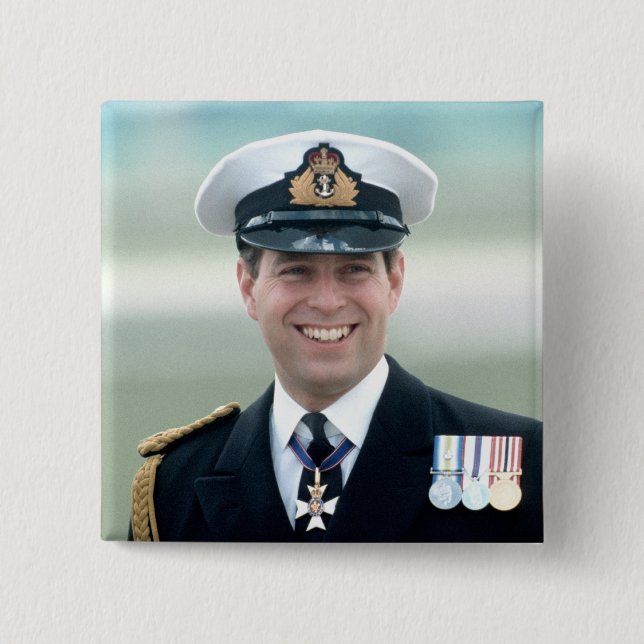 Chapa Cuadrada HRH Prince Andrew (Anverso)