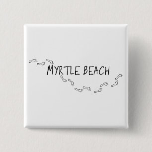 Chapa Cuadrada Huellas de Myrtle Beach