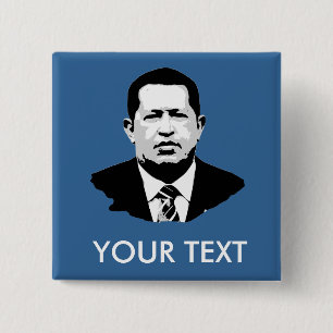 Chapa Cuadrada Hugo Chavez