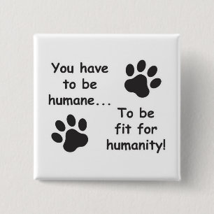 Chapa Cuadrada Humano para la humanidad
