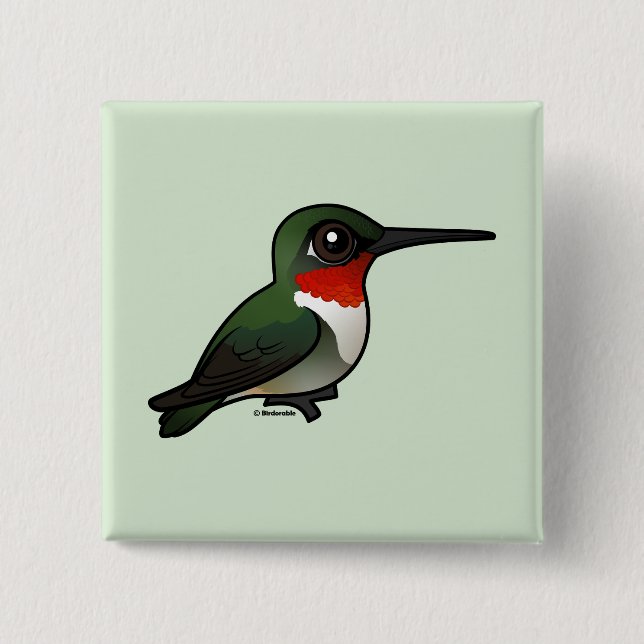 Chapa Cuadrada Hummingbird (Anverso)