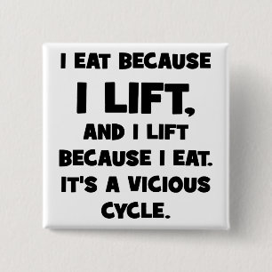 Chapa Cuadrada Humor de entrenamiento - Como porque me levanto
