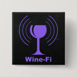 Chapa Cuadrada Humor de Wine-Fi Lover