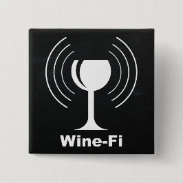 Chapa Cuadrada Humor de Wine-Fi Lover