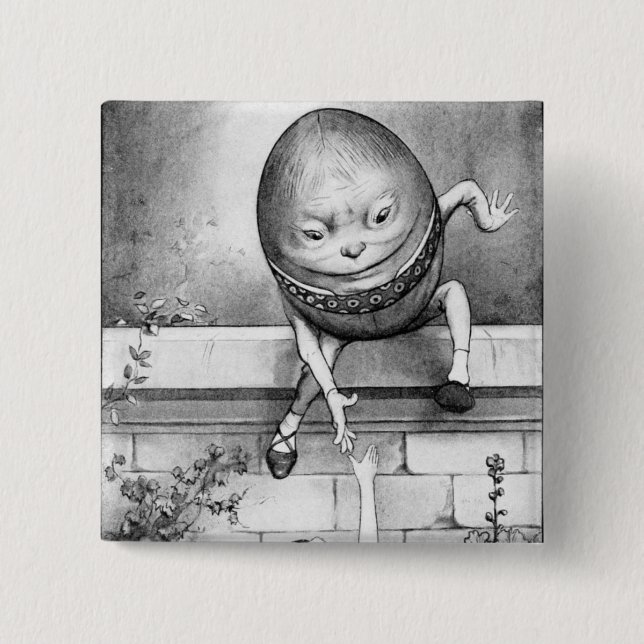 Chapa Cuadrada Humpty Dumpty (Anverso)