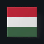 Chapa Cuadrada Hungary Flag<br><div class="desc">Hungary Flag</div>