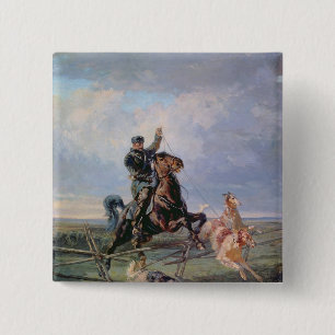 Chapa Cuadrada Huntsman con los Borzois, 1872