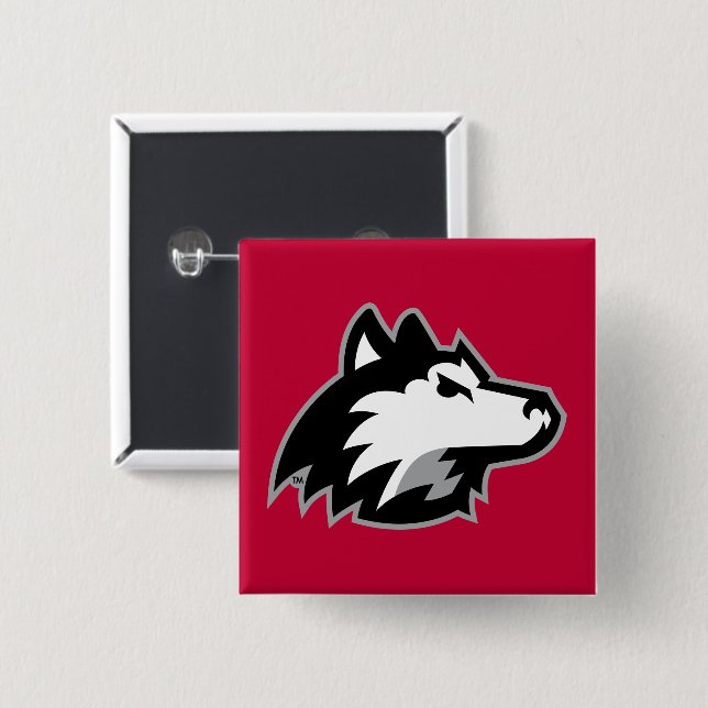 Chapa Cuadrada Huskies del norte de Illinois (Anverso y reverso)
