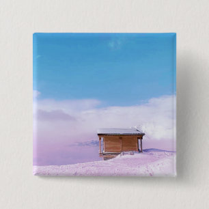 Chapa Cuadrada Hut de Montaña de Nieve Francesa