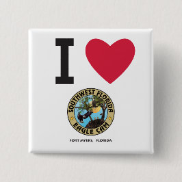 Chapa Cuadrada I CORAZÓN la leva de la Florida Eagle del sudoeste