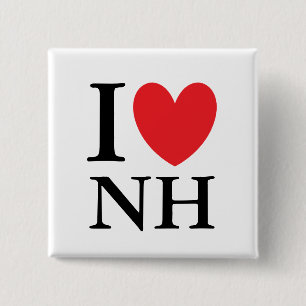Chapa Cuadrada I corazón New Hampshire