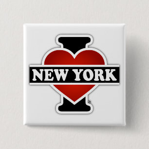 Chapa Cuadrada I corazón Nueva York