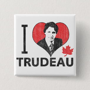 Chapa Cuadrada I corazón Trudeau