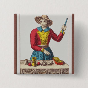 Chapa Cuadrada I el mago, siete cartas de tarot