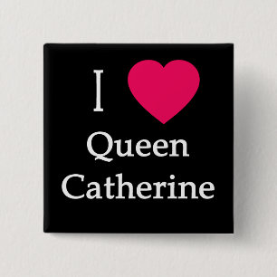 Chapa Cuadrada I ropa de la reina Catherine del corazón, botones