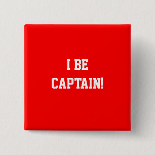 Chapa Cuadrada I sea capitán. Rojo