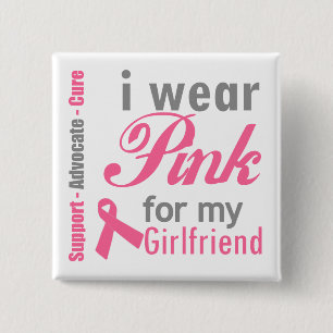 Chapa Cuadrada I Wear Pink For My Girlfriend