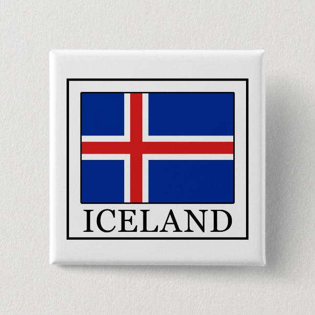 Chapa Cuadrada Iceland (Anverso)