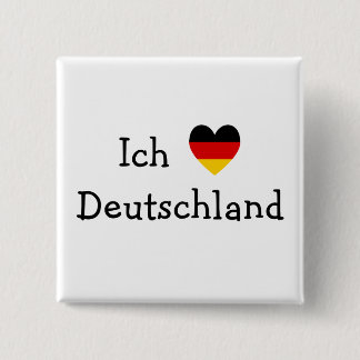 Chapa Cuadrada Ich liebe Deutschland