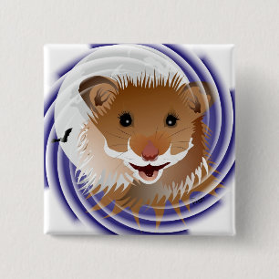 Chapa Cuadrada Ich liebe meinen kleinen Hamster