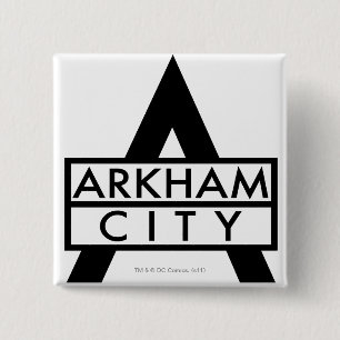 Chapa Cuadrada Ícono de la ciudad de Arkham
