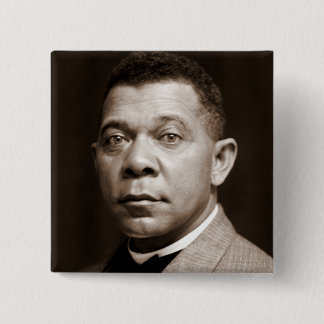 Chapa Cuadrada Ícono de la historia negra: Booker T Washington, R