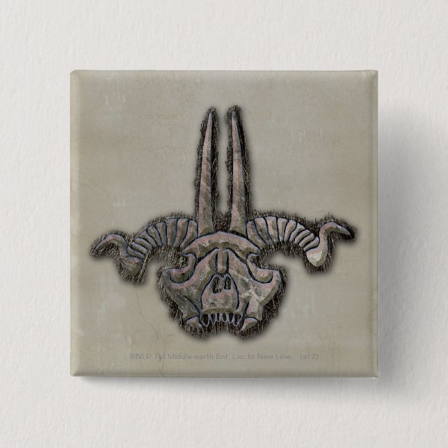 Chapa Cuadrada Icono de personal de Goblin King (Anverso)