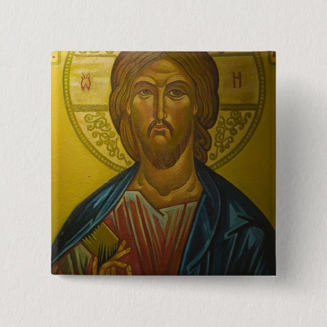 Chapa Cuadrada Icono ruso dentro de la Iglesia de St. Sofia / (Anverso)
