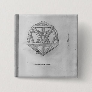 Chapa Cuadrada Icosahedron, de 'De Divina Proportione'