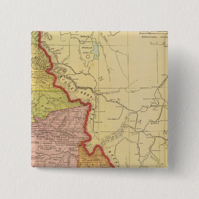 Chapa Cuadrada Idaho (Anverso)
