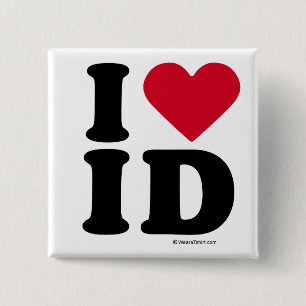CHAPA CUADRADA IDAHO - IDENTIFICACIÓN DEL AMOR DE I - AMOR IDAHO